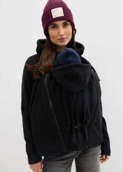 Chaqueta polar 4 en 1 con inserto para bebé y función de porteo en la parte delantera y trasera Mujer Premamá