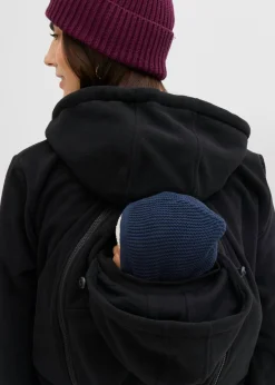 Chaqueta polar 4 en 1 con inserto para bebé y función de porteo en la parte delantera y trasera Mujer Premamá