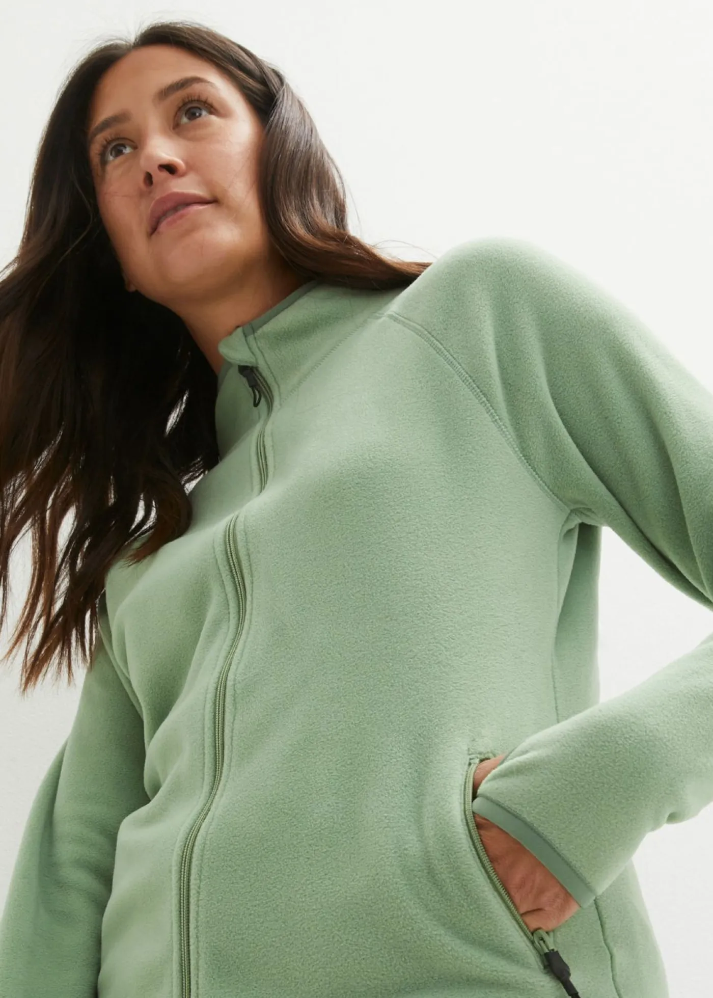 Best Chaqueta polar con bolsillos con cremallera Mujer Ropa Térmica|Ropa Cómoda