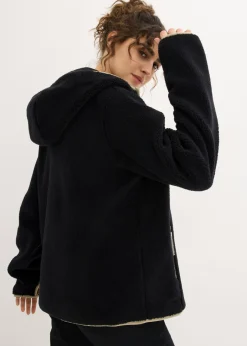 Chaqueta polar con capucha Mujer Ropa Cómoda|Chaquetas Y Abrigos