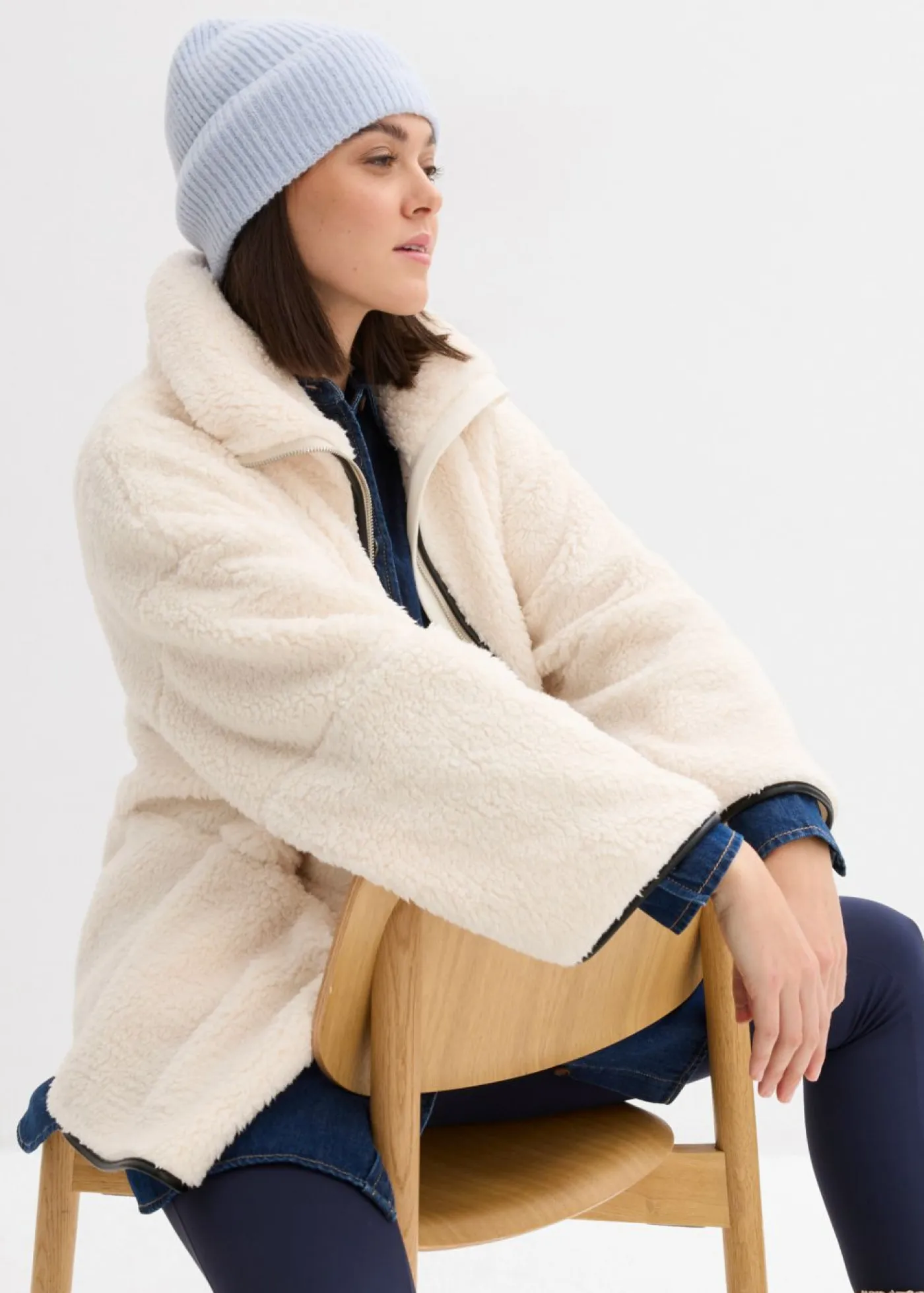 Sale Chaqueta polar con corte holgado Mujer Chaquetas Y Abrigos