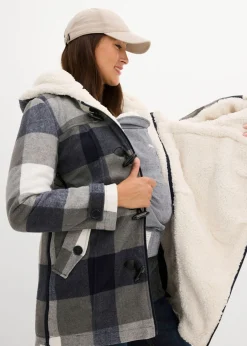Outlet Chaqueta premamá de lana con forro de peluche/chaqueta de porteo Mujer Premamá