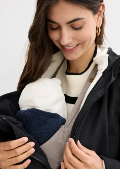 Chaqueta premamá de porteo 6 en 1 con forro polar extraíble Mujer Premamá