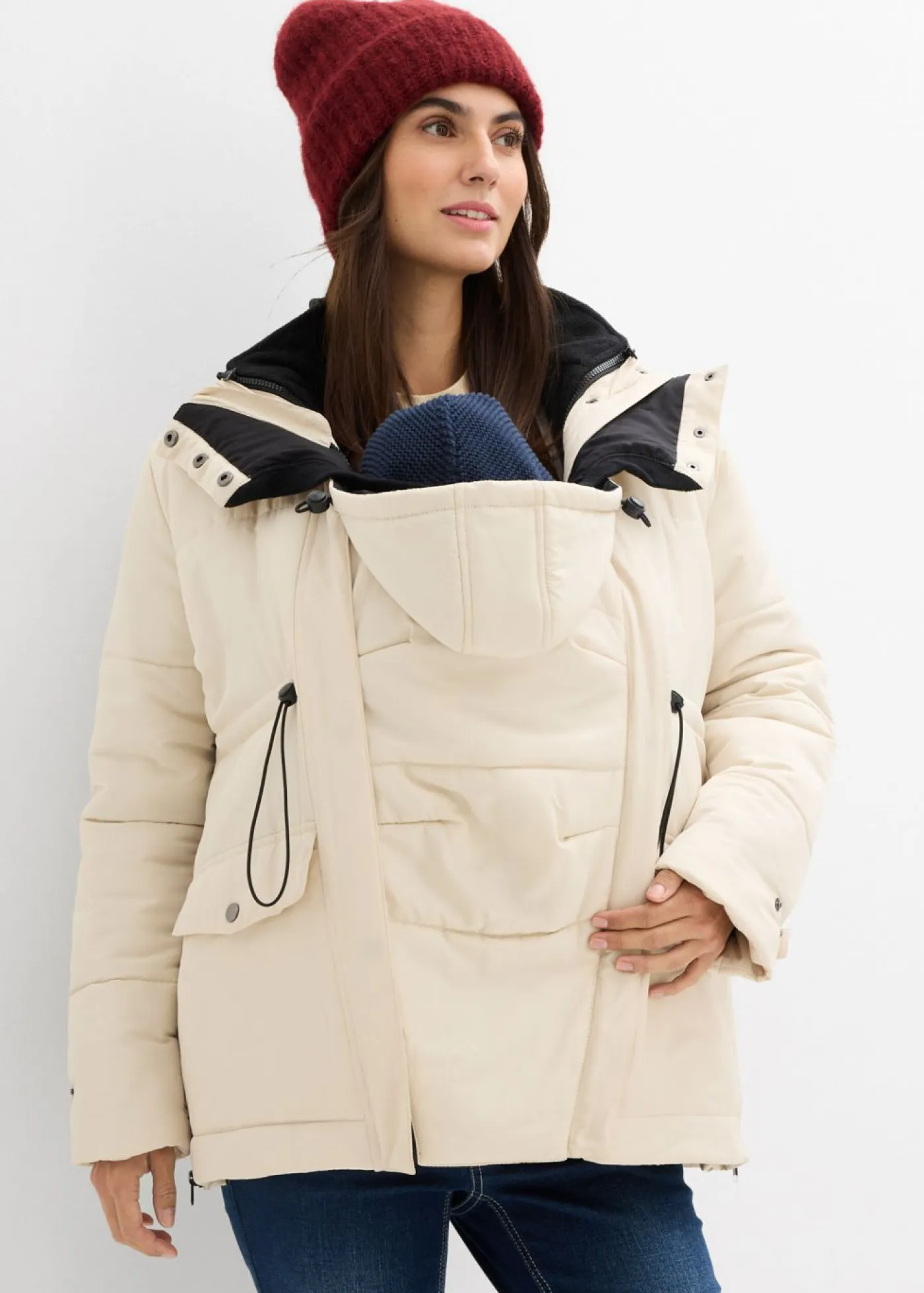 Best Chaqueta premamá de porteo 6 en 1 con forro polar extraíble Mujer Premamá