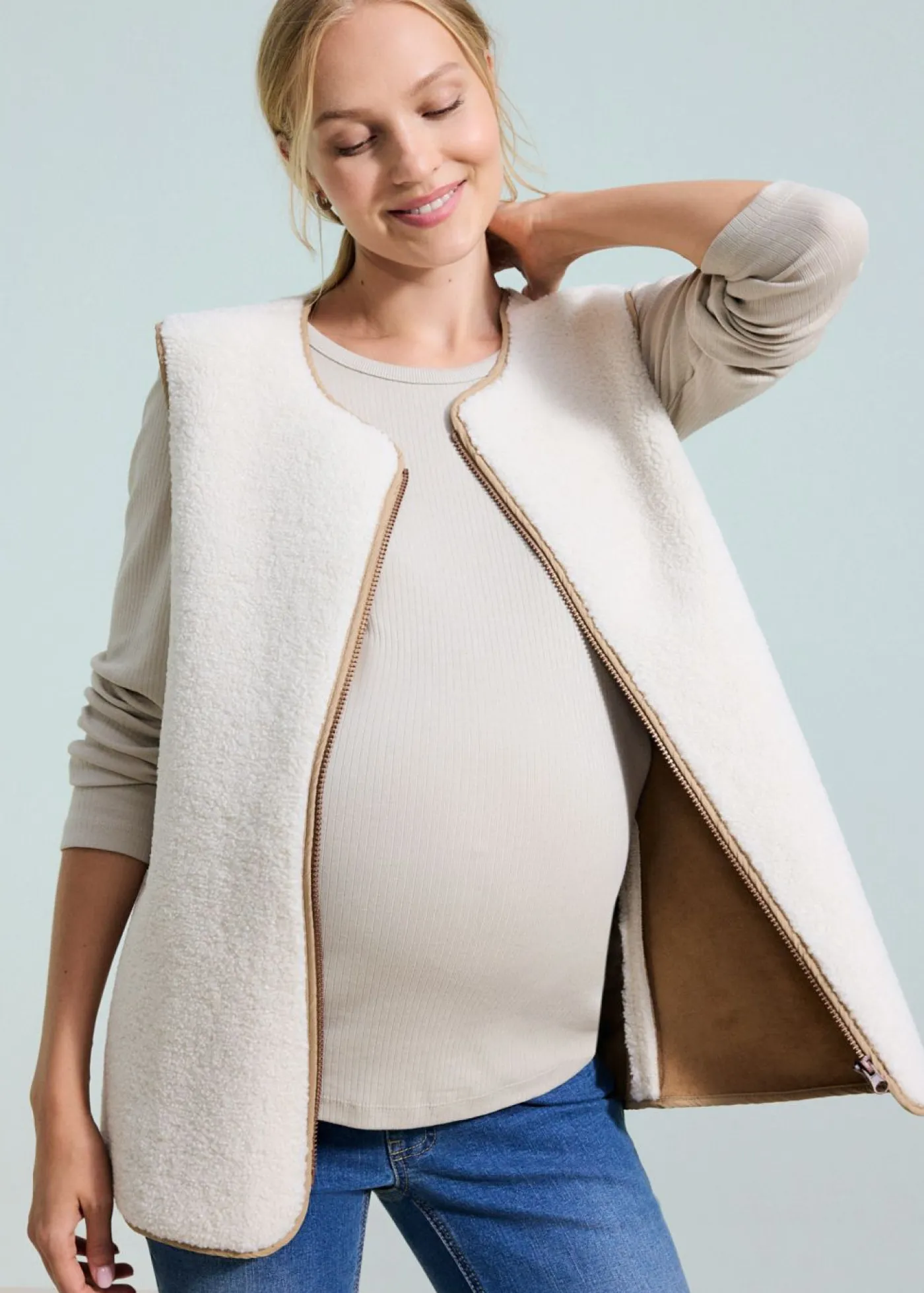 Online Chaqueta premamá de porteo 6 en 1 con chaleco desmontable Mujer Premamá
