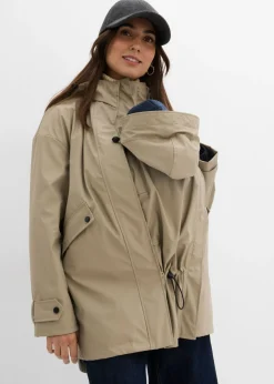 Clearance Chaqueta premamá impermeable 6 en 1 con inserto de porteo y chaqueta polar desmontable Mujer Premamá