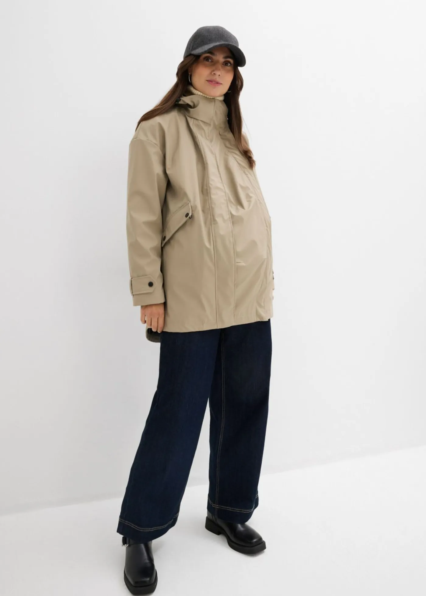 Clearance Chaqueta premamá impermeable 6 en 1 con inserto de porteo y chaqueta polar desmontable Mujer Premamá
