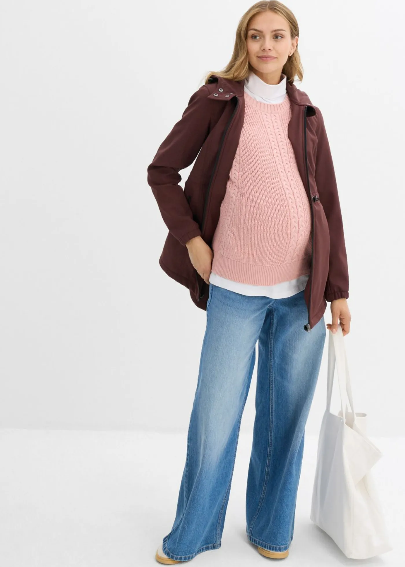 Sale Chaqueta softshell de porteo/premamá con ancho regulable Mujer Premamá