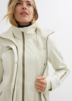 Discount Chaqueta softshell elástica con diseño largo y tejido repelente al agua Mujer Chaquetas Y Abrigos