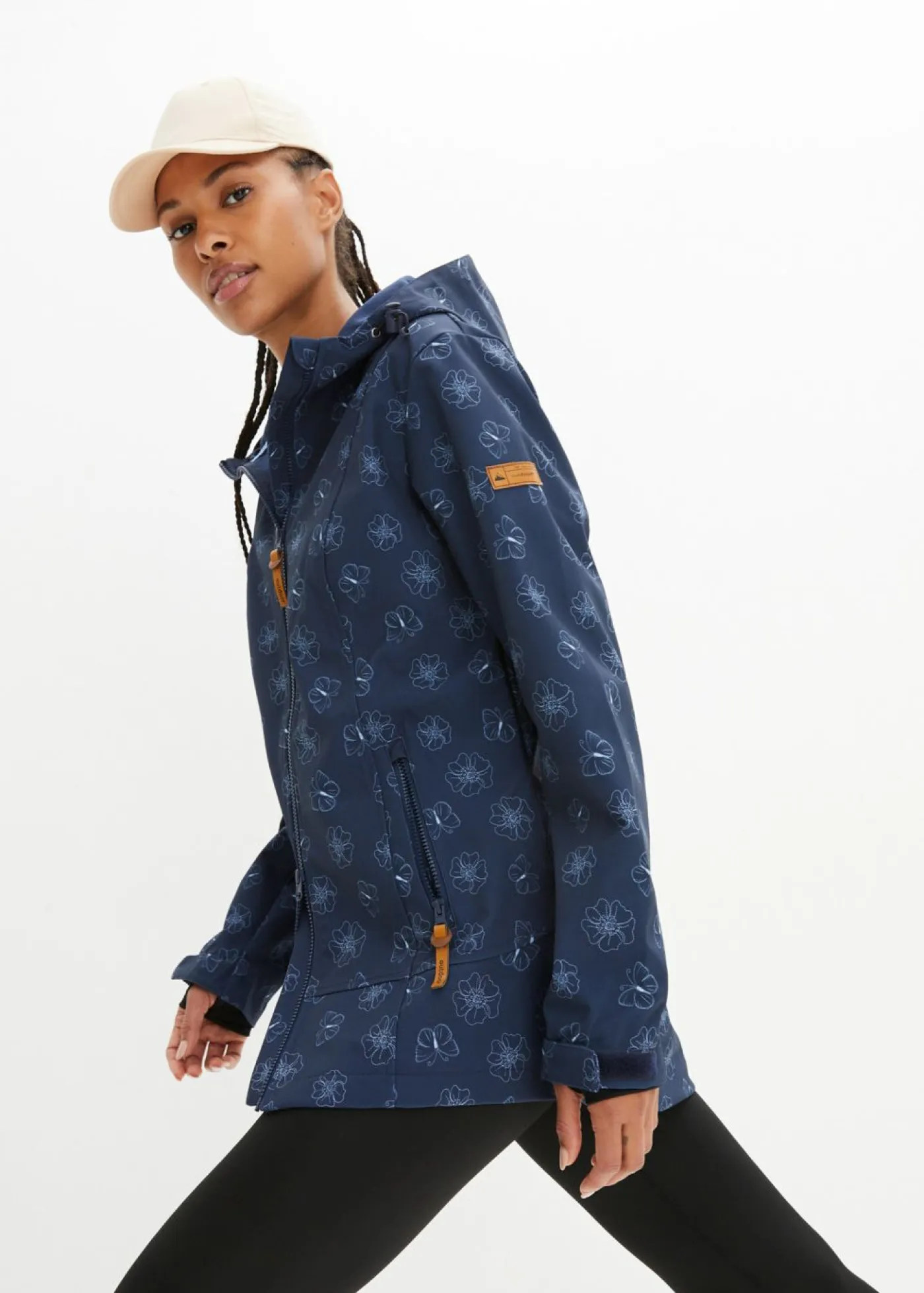 Outlet Chaqueta softshell repelente al agua con patrón de flores Mujer Chaquetas Y Abrigos