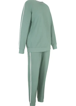Outlet Chándal de algodón puro (conjunto de 2 piezas) Mujer Pantalones