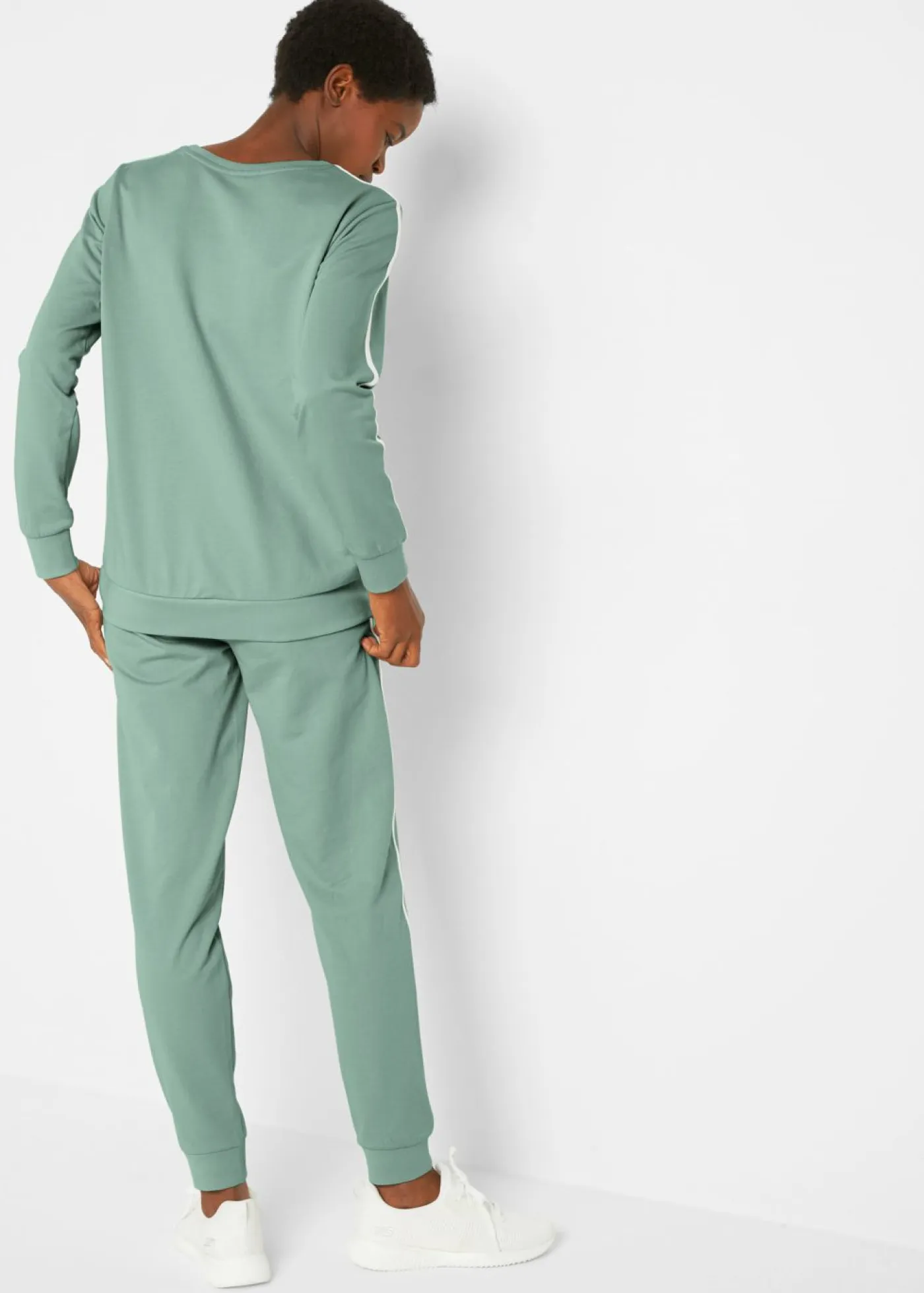 Outlet Chándal de algodón puro (conjunto de 2 piezas) Mujer Pantalones