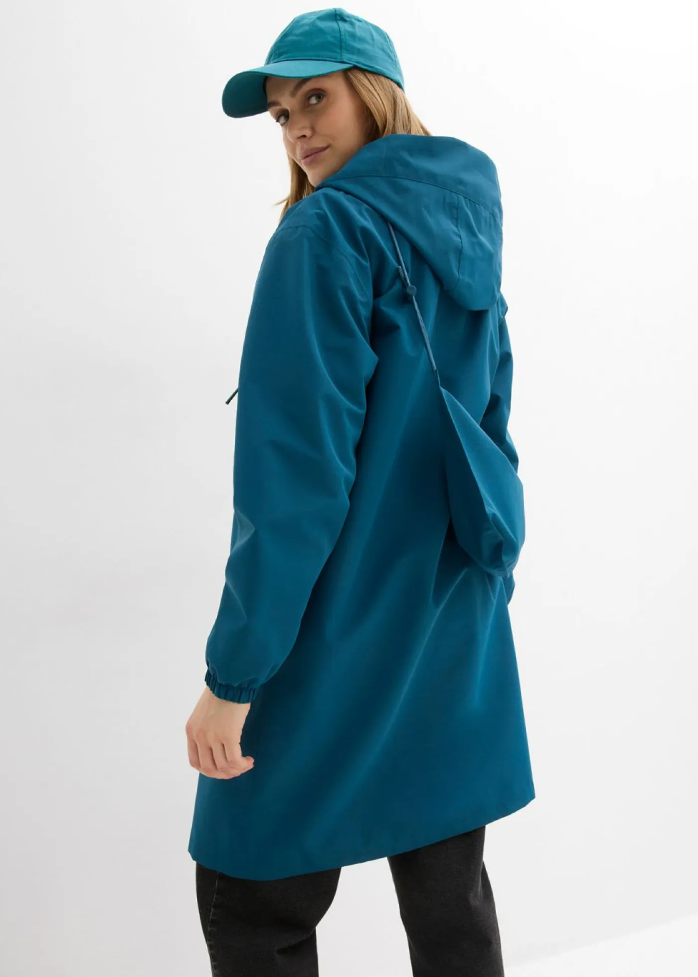 Hot Chubasquero ligero con bolso estilo bandolera Mujer Chaquetas Y Abrigos|Novedades