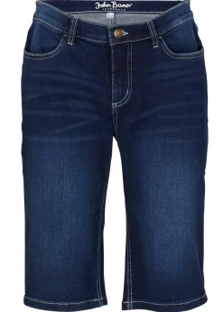 Clearance Cómoda bermuda vaquera elástica Mujer Vaqueros