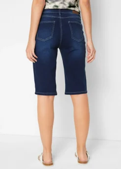Clearance Cómoda bermuda vaquera elástica Mujer Vaqueros