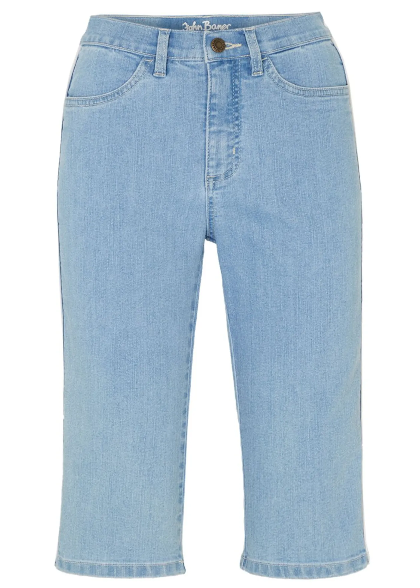 Clearance Cómodas bermudas vaqueras con elástico Mujer Shorts|Vaqueros