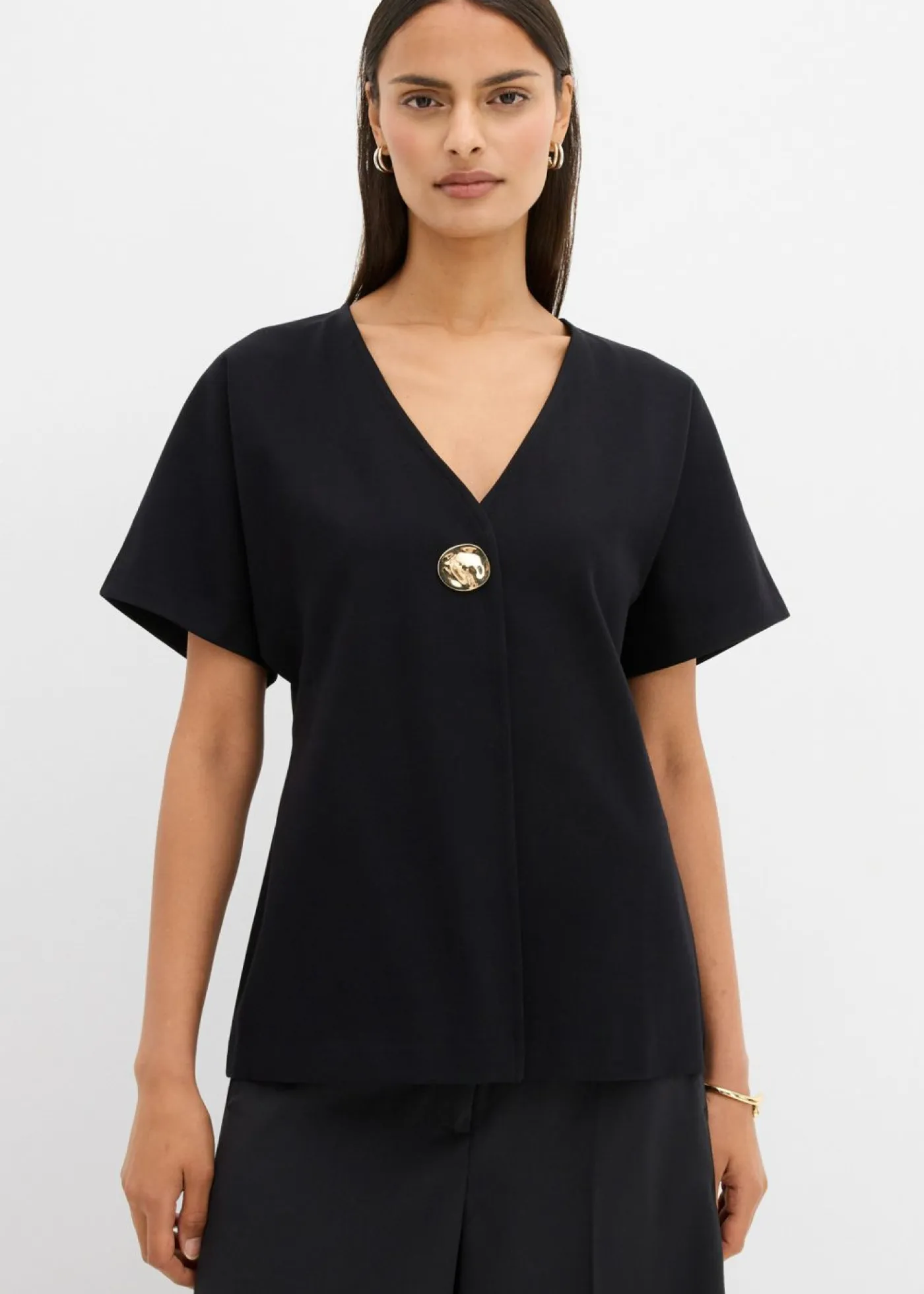 Clearance Cómodo chaleco de tejido Punto di Roma con botones decorativos Mujer Esenciales|Ropa Cómoda