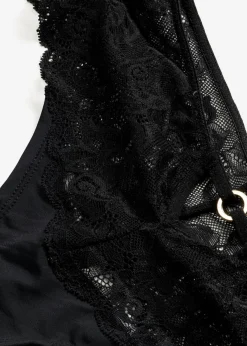 Clearance Cómodo tanga con encaje de flores Mujer Lencería|Bragas