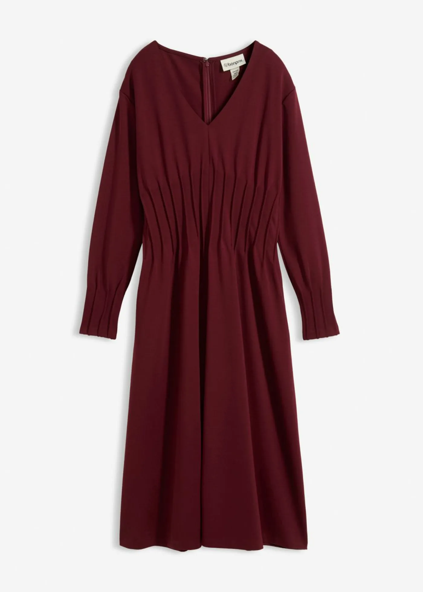 Clearance Cómodo vestido de mezcla de viscosa con pinzas decorativas Mujer Esenciales|Vestidos