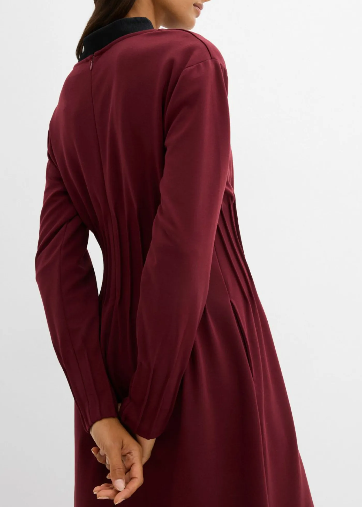 Clearance Cómodo vestido de mezcla de viscosa con pinzas decorativas Mujer Esenciales|Vestidos