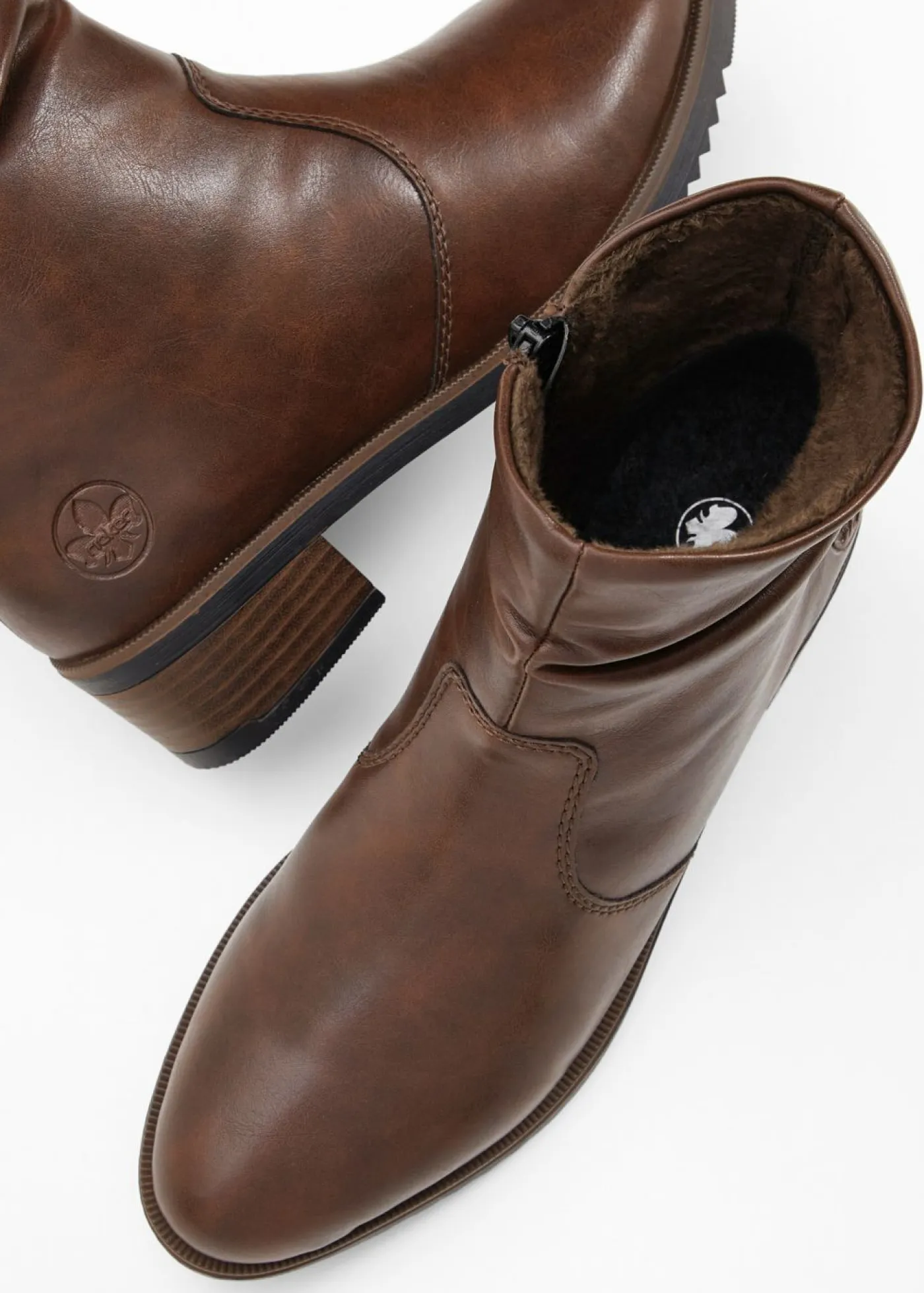 Online Cómodos botines Rieker con plantilla acolchada Mujer Zapatos De Marca·Rieker|Botas De Pelo