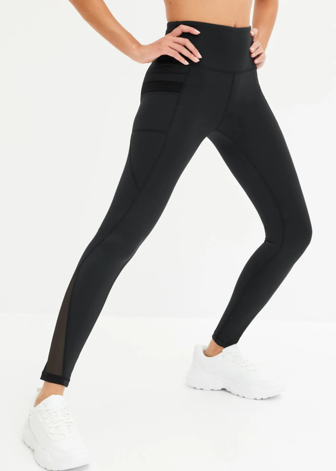 Best Cómodos leggings deportivos con malla y bolsillo para móvil Mujer Ropa Deportiva|Pantalones