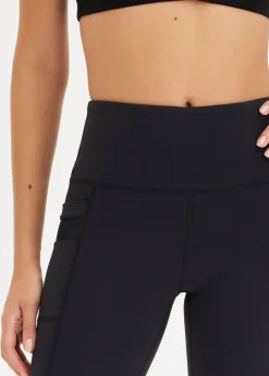 Best Cómodos leggings deportivos con malla y bolsillo para móvil Mujer Ropa Deportiva|Pantalones