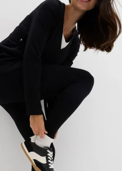 Outlet Conjunto de camiseta cruzada premamá con cómodos leggings (2 piezas) Mujer Premamá