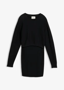 Discount Conjunto de jersey y falda de algodón orgánico para durante y después del embarazo (2 piezas) Mujer Premamá
