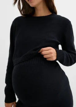 Discount Conjunto de jersey y falda de algodón orgánico para durante y después del embarazo (2 piezas) Mujer Premamá