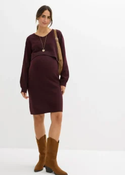 Best Conjunto de punto de jersey y falda para bebé Mujer Premamá