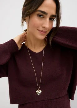 Best Conjunto de punto de jersey y falda para bebé Mujer Premamá