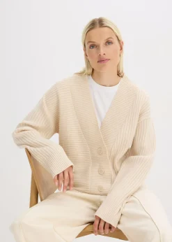 Discount Cárdigan con patrón de canalé Mujer Jerséis|Ropa De Punto