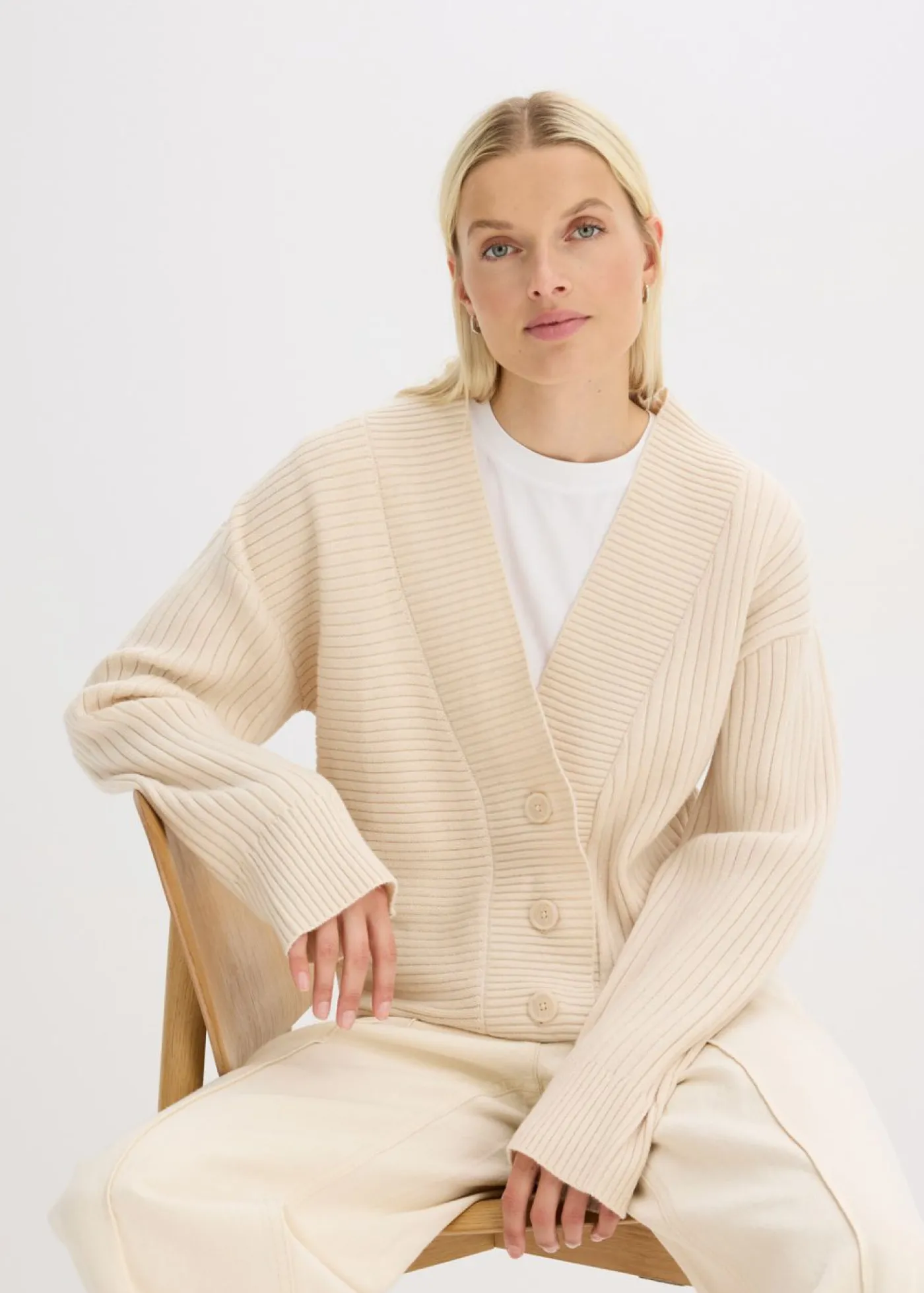 Discount Cárdigan con patrón de canalé Mujer Jerséis|Ropa De Punto