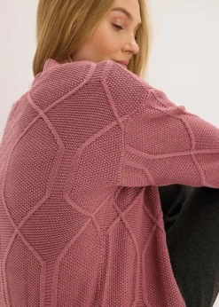 Cárdigan con patrón trenzado Mujer Jerséis|Ropa De Punto