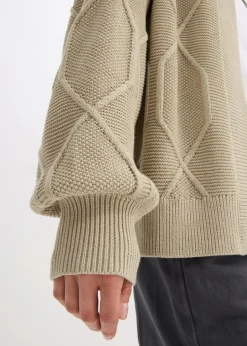 Best Cárdigan con patrón trenzado Mujer Jerséis|Ropa De Punto