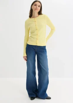 Discount Cárdigan de ajour de mezcla de algodón Mujer Jerséis|Novedades