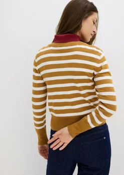 Best Cárdigan de punto fino con rayas Mujer Jerséis|Ropa De Punto