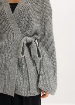 Discount Cárdigan holgado con diseño cruzado Mujer Esenciales|Jerséis