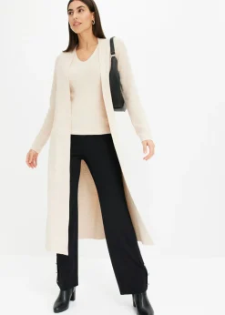 Best Cárdigan largo de punto con viscosa Mujer Jerséis|Ropa De Punto