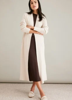 Best Cárdigan largo de punto con viscosa Mujer Jerséis|Ropa De Punto