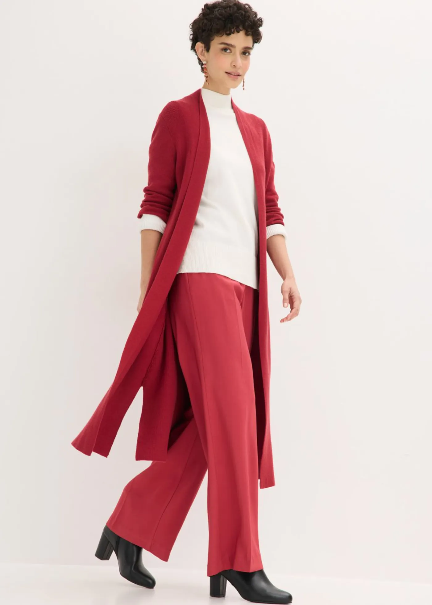 Cárdigan largo de punto con viscosa Mujer Jerséis|Ropa De Punto