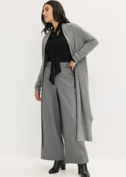 Cárdigan largo de punto con viscosa Mujer Jerséis|Ropa De Punto