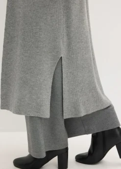 Cárdigan largo de punto con viscosa Mujer Jerséis|Ropa De Punto