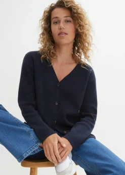 Online Cárdigan Milano de canalé Mujer Básicos|Jerséis