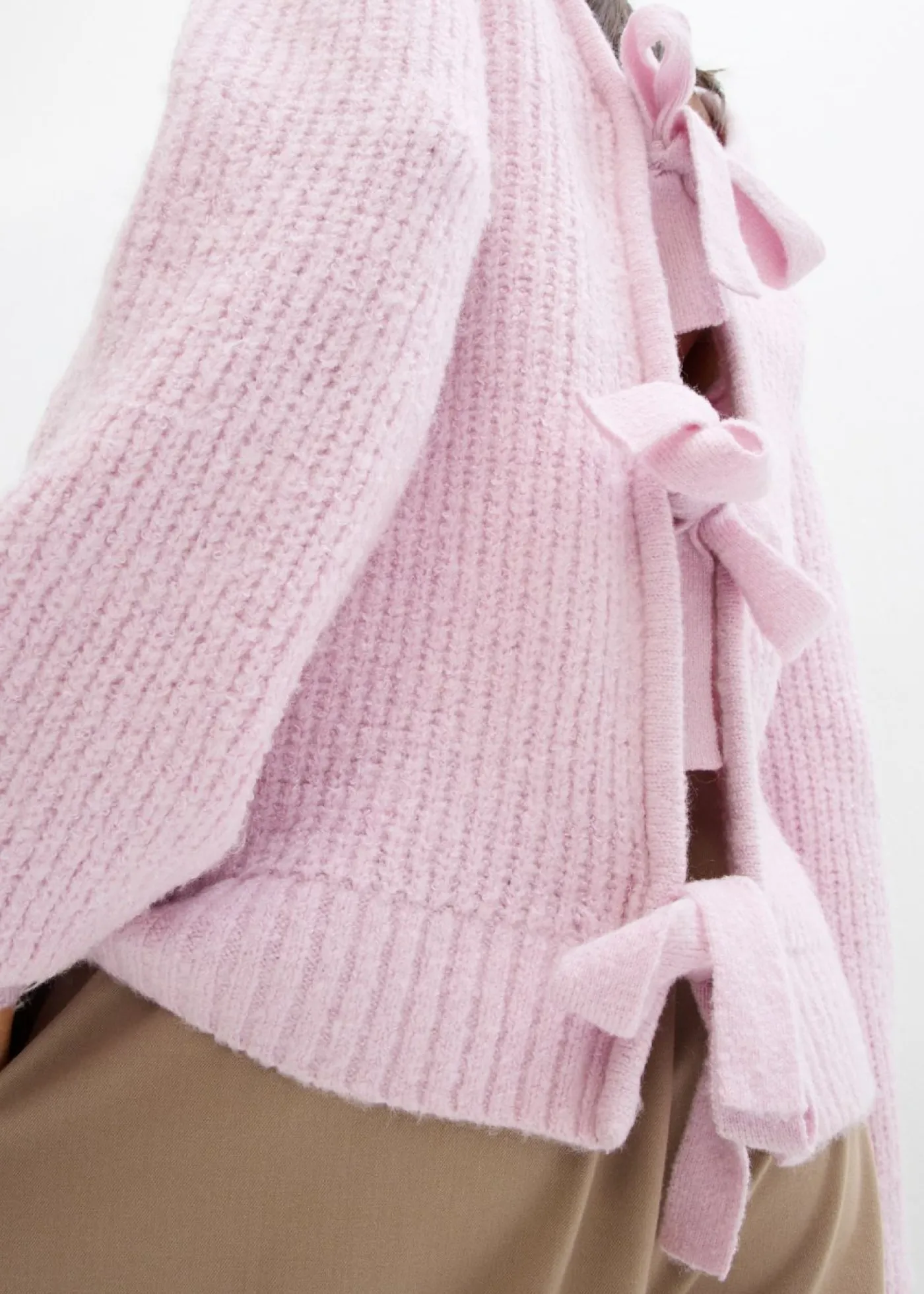 Online Cárdigan reversible con lazo Mujer Ropa De Punto|Jerséis