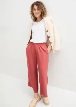 Clearance Culotte ancho de viscosa sostenible Mujer Pantalones