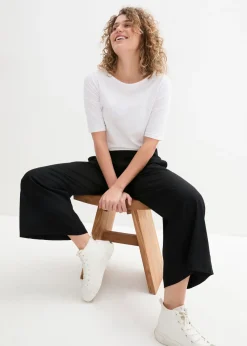 Clearance Culotte ancho de viscosa sostenible Mujer Pantalones