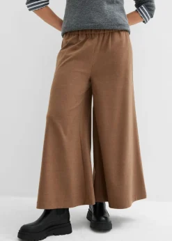 New Culotte con aspecto de lana Mujer Pantalones