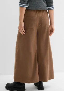 New Culotte con aspecto de lana Mujer Pantalones